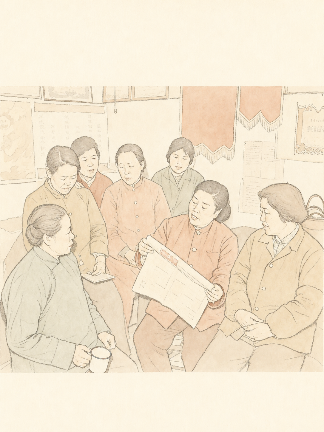书稿人物插画:林淑琴