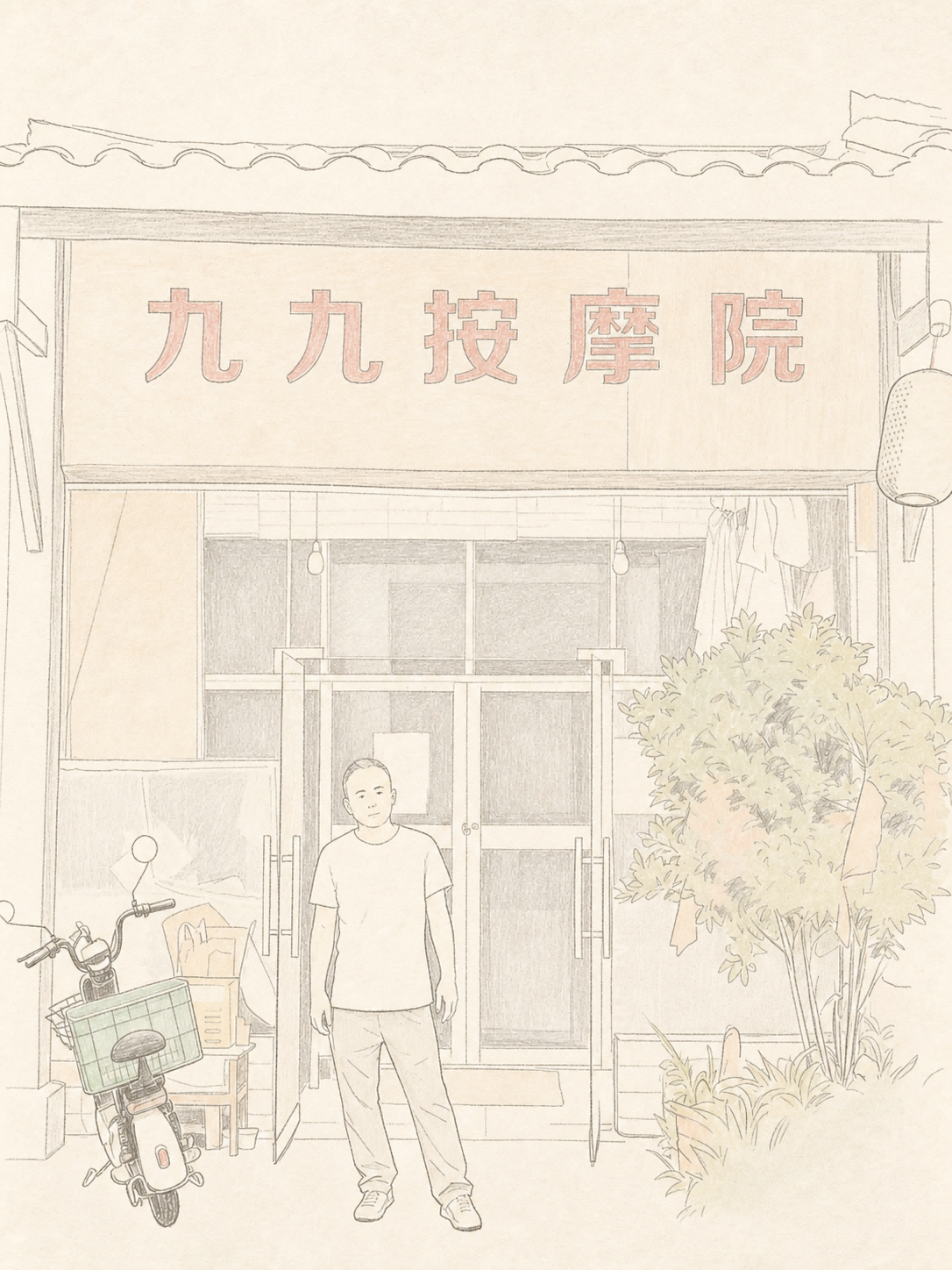 书稿人物插画：吴师傅